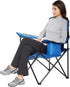 Extra-Large Blue Camping Chair by Amazon Basics - Ideal for Outdoor Relaxation
