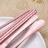 Portable Stainless Steel Flatware Set, Travel Camping Cutlery with Waterproof Case, Pink, Portable Utensil Dinnerware
