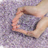 T4U Tumbled Chips Stones, Crushed Crystal Quartz 1 LB for DIY Aquarium Gravel Rocks (Amethyst)
