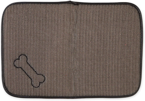 12x18", Bone Dry Machine Washable, Ultra Absorbent Pet Mat, Red Stripe