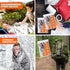 Mylar Emergency Blankets, 5 Pack Gigantic Thermal Survival Blankets 82 * 64 in, Heavy Duty Camping Gear