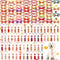 Eccliy 120 Pcs Thanksgiving Dog Bows Ties Collars, Adjustable Pumpkin Turkey Maple Leaves Pattern for Dogs Cats