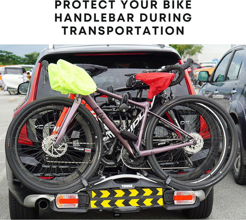 Vincita Mountain Bike Durable Water-Resistant Handlebar Cover XL, Adjustable Strap Bike Cover for Road Bicycles