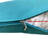 Do It Yourself DIY Pet Bed Pillow Duvet Cover for Medium 37"X29" Dog or Cat, Vibrant Peacock Blue - Cover only