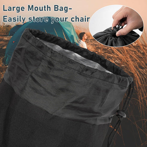 48 Inch Camp Chair Replacement Bag Outdoor Folding Chair Carrying Bag with Shoulder Strap Heavy Duty Chair Bag