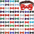 60 Pcs Christmas Dog Collar Bow Ties Bulk, Warm Snowman Detachable Bowties for Small Medium Large Dogs, Cat Grooming