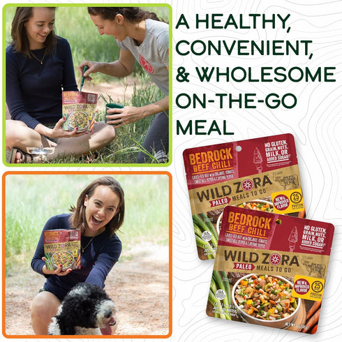 Backpacking Meals/Backpacking 2-pack) Wild Zora Paleo Freeze Dried Meals for & Camping - Healthy Gluten Free & Grain