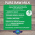 Freeze Dried Raw Goat's Milk with Probiotics for Dogs & Cats, High Protein Digestible Goat Milk Powder