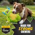 Bite Force Dog Toy - Large Durable & Strong Plush Green Monster Dog Toy, Kevlar-Reinforced for Aggressive Chewers