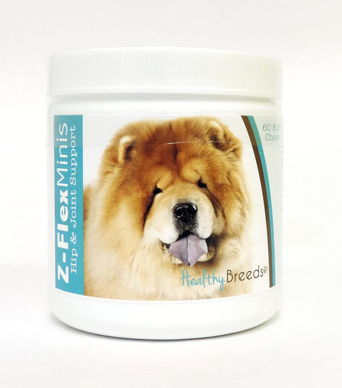 Healthy Breeds Chow Chow Z-Flex Minis Hip and Joint Support Soft Chews, 60 Count