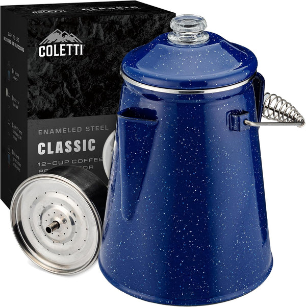 COLETTI Classic Percolator Coffee Pot The Most Nostalgic Camping Coffee Pot, Now