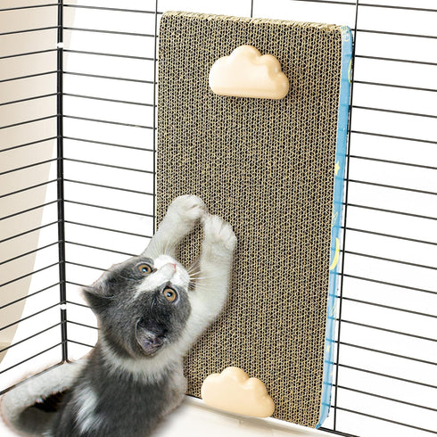 Cat Scratching Post SCRC-40X30, Wall Mounted Scratcher for Cage, Cardboard Cat Scratcher