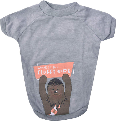 Star Wars for Pets "Come To The Fluffy Side" Chewbacca Dog Tee - Soft Dog Shirt for Large Dogs, Size X-Large