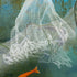 SWETRACE 1.5m Hand Throw Cast Net Fishing Tool Monofilament Shrimp Lobster Fishing Net with Weighted Sinkers