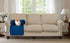 Premium Blue Silky Velvet Pet Sofa Bed - Slip Resistant, Waterproof, Washable Couch Protector with Removable Bolster