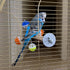 PERSONALIZED Perch Toy with Rotating Balls for Birds, Budgies, Budgerigars, Parakeets, Parrots, Cockatiels, Parrotlets