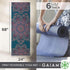 Gaiam Yoga Mat, Premium 6mm Print Reversible Extra Thick Non-Slip Exercise & Fitness Mat