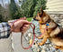 Ravenox Latigo Leather Dog Leash | Burgundy (1/2-inch x 6-feet) | USA Amish Made for Small to Medium Dogs