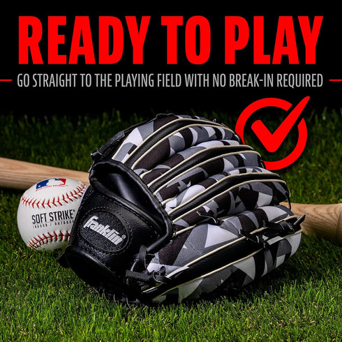 Franklin Sports Kids Baseball + Tball Glove - RTP Youth Baseball Glove for Boys + Girls