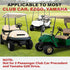 KyuerWK (2 Golf Cart Seat Belts, Retractable Universal Seat Belt Kit, Fits Club Car, EZGO, Yamaha PCS)