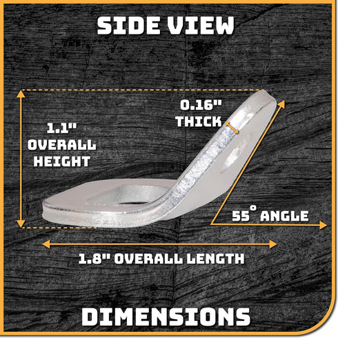 26kN 3/8" Hammocks, Climbing Wall Bolt Hanger/Anchor/Tiedown for Screw/Bolt Ideal for Rock Climbing and Home Gyms