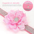 Cute Girl Rhinestone Suede Dog Collar for Small Dogs, Soft Diamond Bling Collars for Medium Dogs (Pink, S)