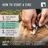 Light My Fire Flint Fire Starter Ferro Rod Survival Tool, 12,000 Strikes, Magnesium Fire Starter Kit