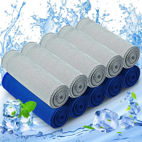 MENOLY 10 Pack Cooling Towels, Sweat Towels Cooling Towels for Neck and