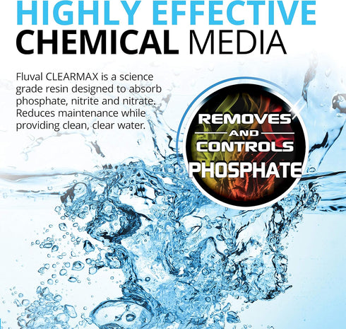 Fluval ClearMax Phosphate Remover, Chemical Filter Media for Aquariums, 100-gram Nylon Bags, 3-Pack