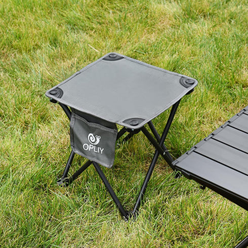 Opliy 2 Pack,13.5 Inch Camping Stool Portable Folding Stool for Outdoor Gardening and Beach Hiking Fishing,Foot Stool