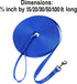 Hi Kiss Dog/Puppy Obedience Recall Training Agility Lead, 15ft Blue Training Leash