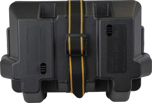 24 24 9065-1 Attwood PowerGuard Vented Battery Box, For Group Batteries, Includes Strap & Mounting Hardware, Black