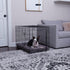 South Pine Porch Piper Premium Crate Pad with Removable Cover, Gray, Medium (36" x 23")
