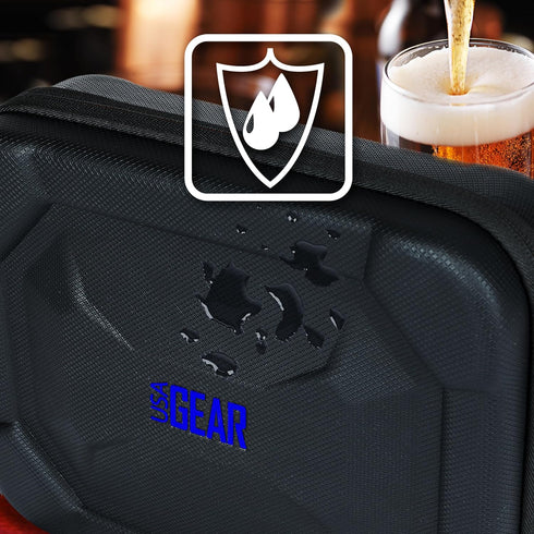 15 Set, USA Gear XL Semi Hard Shell Dart Case - Protective Case for Piece Dart Tips, Flights and Shafts, and more