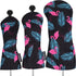 Golf Club Covers, 3 Pack Head Covers for Driver, Woods, and Hybrid Golf Clubs