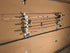 Storage Rack for Garage Doors with Hooks for Fishing Rods, Kayak Paddles, and More