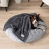 PetAmi Fluffy Waterproof Dog Blanket, Soft Warm Sherpa Throw, Reversible Cat Puppy Bed Blanket (Grey, 29x40)