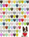 PET SHOW 100 Pack XL Dog Bandanas Bulk No Stitching for Extra
