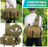 Fishing Tackle Bag, Portable Crossbody Fishing Sling Bag with Waist Strap for Outdoor Fishing Gear Storage