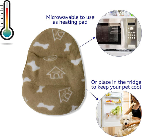 Pet Fit For Life Heartbeat Dog Toy - Calming Anxiety with USB Rechargeable Heart Beat Simulator, Extra Large