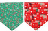 BoomBone Christmas Bandana for Dogs, 2 Pack Triangle Bibs Pet Scarf