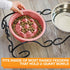 The Niner Slow Feed Bowl: Raised Peaks to Slow Down Pets Eating, Fits Elevated Feeders, Holds up to 2 Cups (Pink)