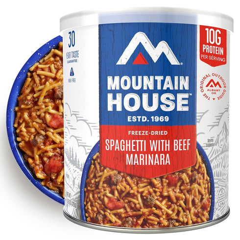 Mountain House Spaghetti with Beef Marinara #10 Can | Freeze Dried Survival