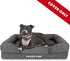 Replacement Outer Cover ONLY for The Dog's Bed, Washable Oxford Fabric, Medium (Grey Linen)