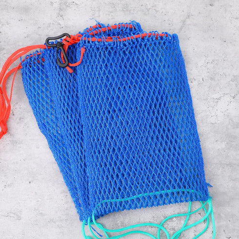 AojSup 6 Pcs Crab Trap Bait Bags with Locker, Portable Fish Trap Outdoor Sports Style Crab Snare Mesh Bait Traps Shrimp