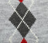 Grey Argyle Knit Pet Sweaters for Small Dogs, Grey Small (S) Size