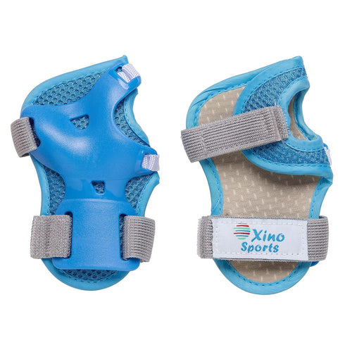 Kids/Youth Protective Gear Set, Knee Pads, Elbow Pads, Wrist Guards for Roller Skates, Skateboard, Blue