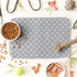 Bone Dry Ultra Absorbent Pet Mat, Machine Washable 12x18, Gray Trellis Print
