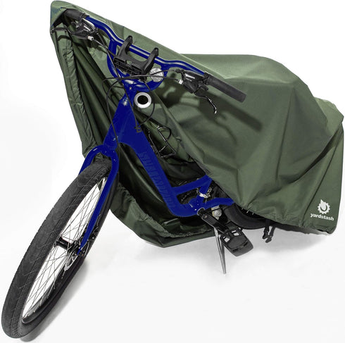 YardStash Bike Cover – Reflective Waterproof Bicycle Covers for Outside Storage, Weatherproof Garden Tarp