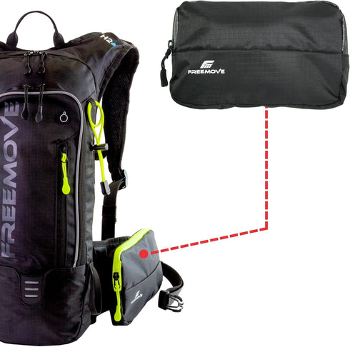 Sports Backpack Daypack, 10L Capacity, Lightweight for Day Hike with Extra Phone Pocket > WATER BLADDER NOT INCLUDED